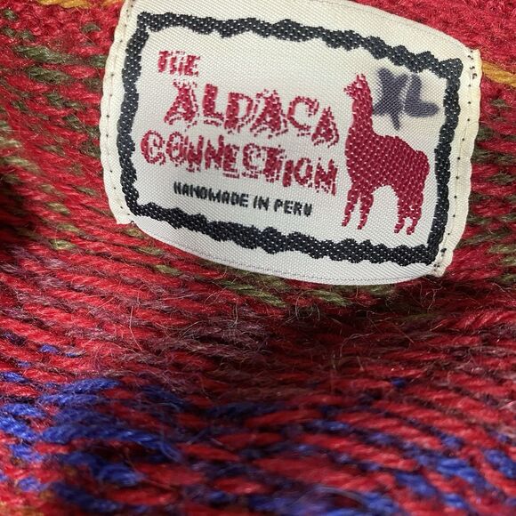 The Alpaca Connection Cardigan Sweater Jumper Colorful Aztec Western Artsy Sz XL - Picture 6 of 10